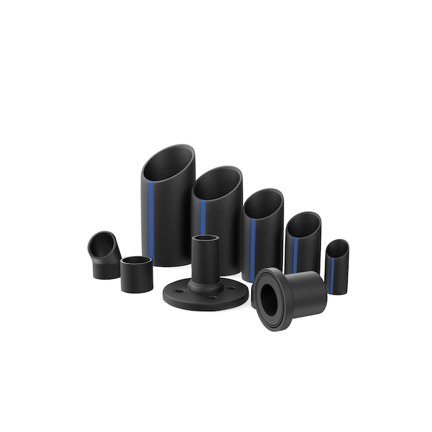 3D Rendering Of Water Pipes