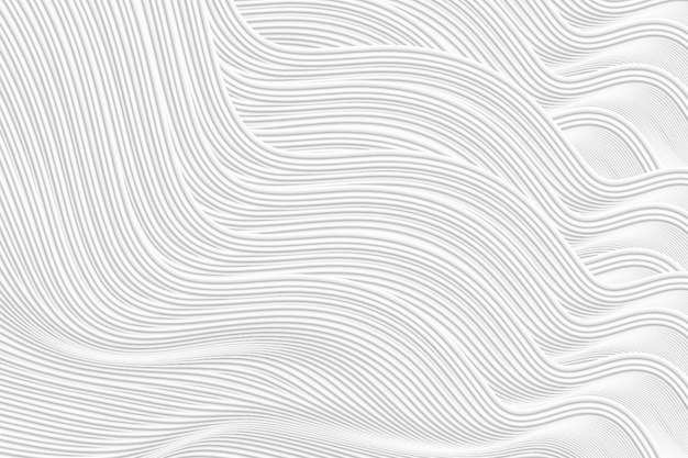 Photo 3d rendering waveform off-white abstract line texture texture background
