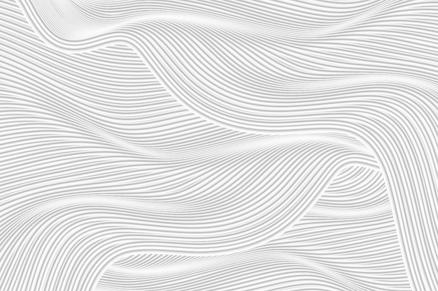 3D rendering waveform off-white abstract line texture texture background