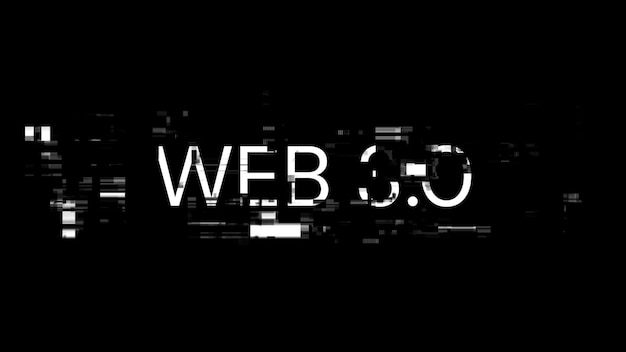 3D 렌더링 WEB 30 텍스트와 기술적 장애의 화면 효과