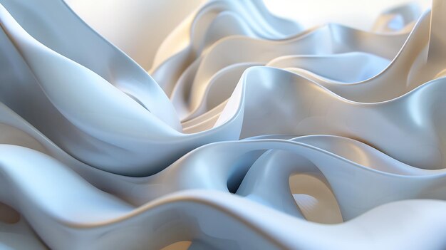 3D rendering of a white liquid The liquid is in a state of flux with waves and ripples flowing through it