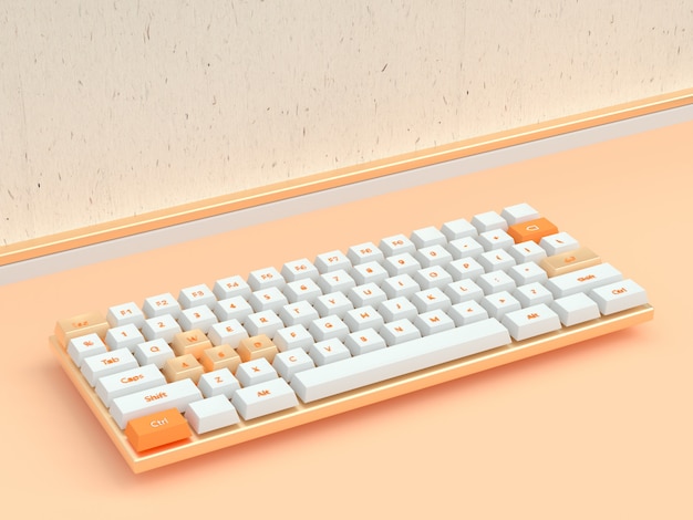 3d rendering wireless computer keyboard