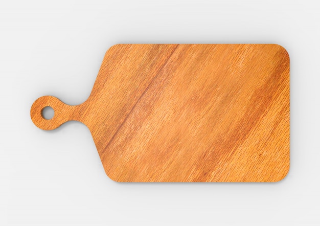 3D rendering of a wooden cutting board