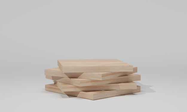 3d rendering. wooden plank isolated. construction\
material.