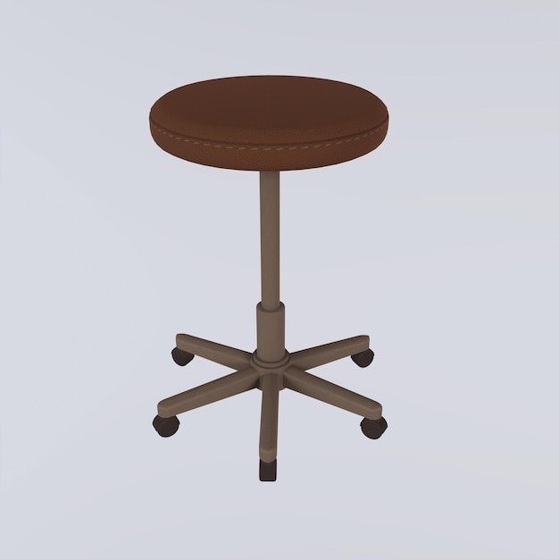 3d Rendering Of Wooden Stool