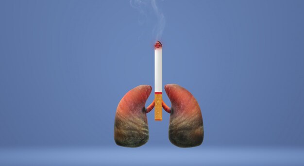 The 3d rendering world no tobacco day  image background.