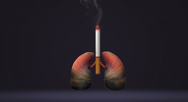 The 3d rendering world no tobacco day  image background.