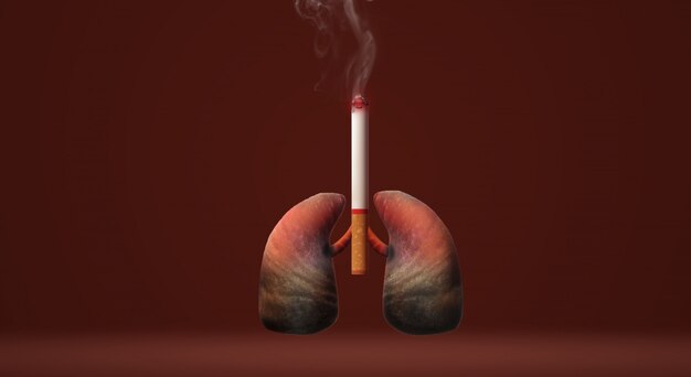 The 3d rendering world no tobacco day  image background.