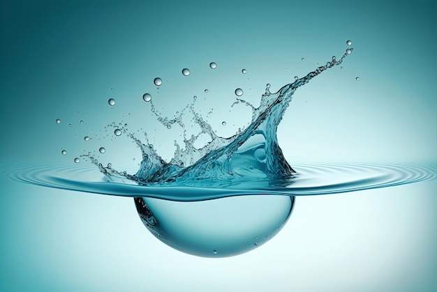 3D-rendering zoet water splash