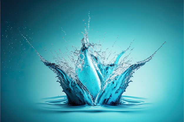 3D-rendering zoet water splash