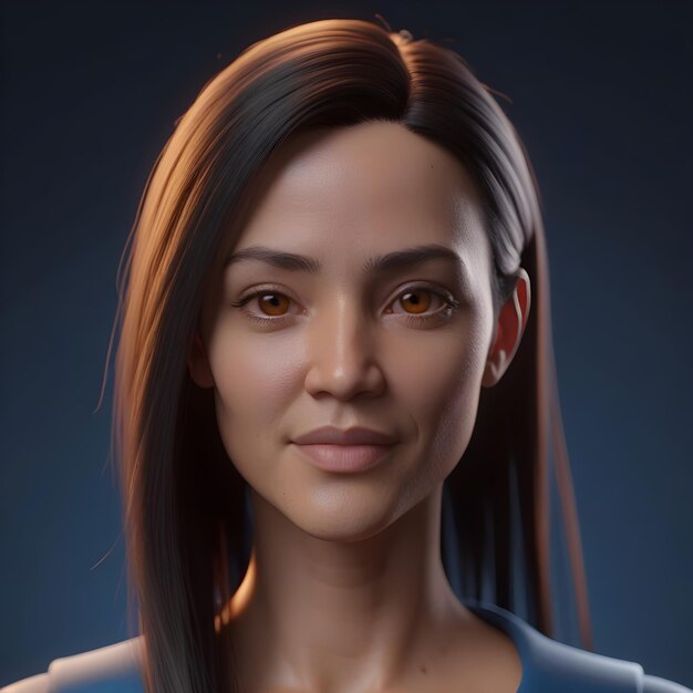 3d rendering of zoom call avatar