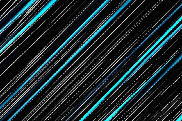 3D-rendering Zwart en blauw geometrisch patroon Minimalistisch patroon van eenvoudige vormen Heldere creatieve symmetrische textuur