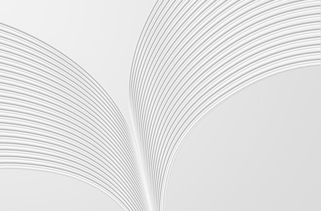 3D renderwhite curved lines technical texture texture background