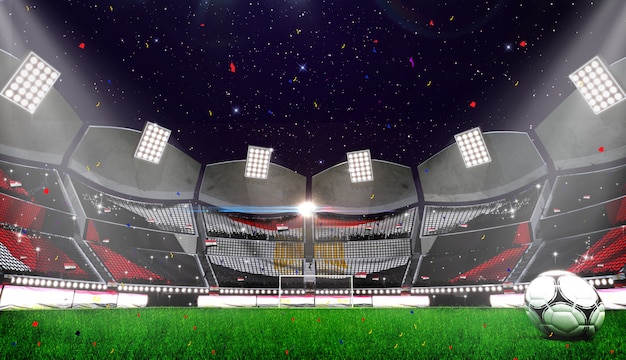 3d rendring of stadium background