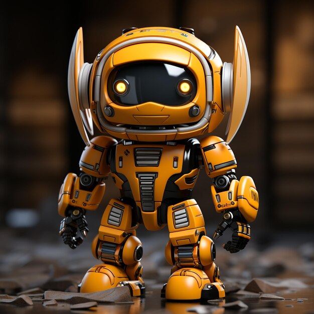 3D-роботная мультфильмная пчела