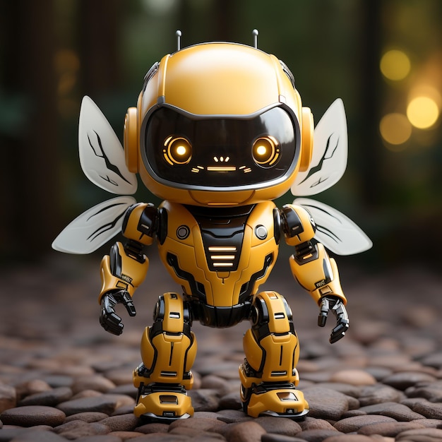 3d Robot cartoon bee