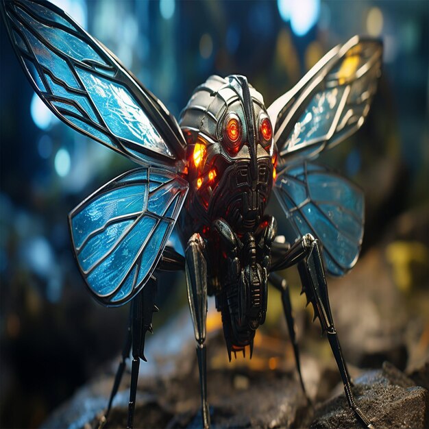 3d Robot dragonfly