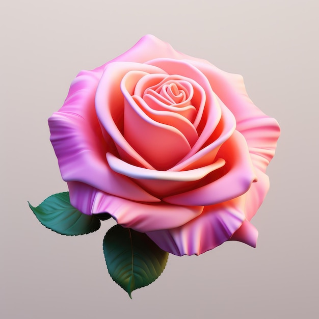 3D rose flower pink rose petals 3D rose flower festival decoration rose flower flower