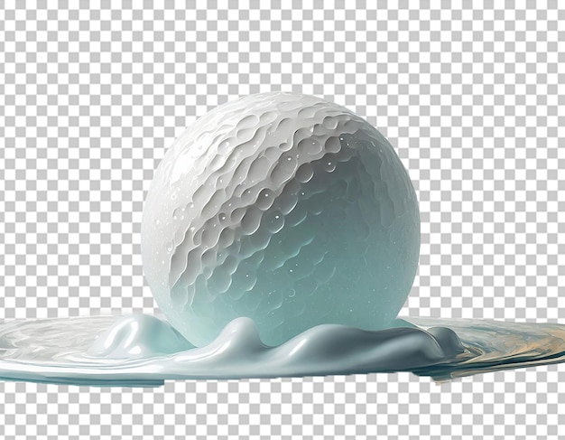 3d rubber ball in soap shape