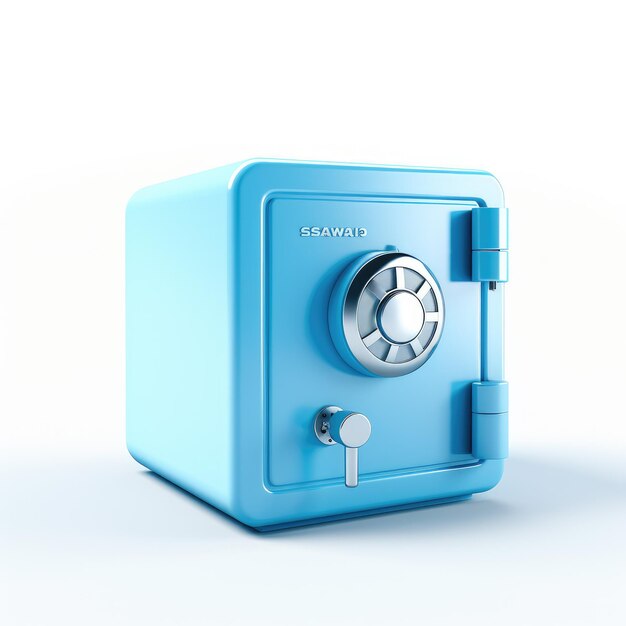 3d safety blue box