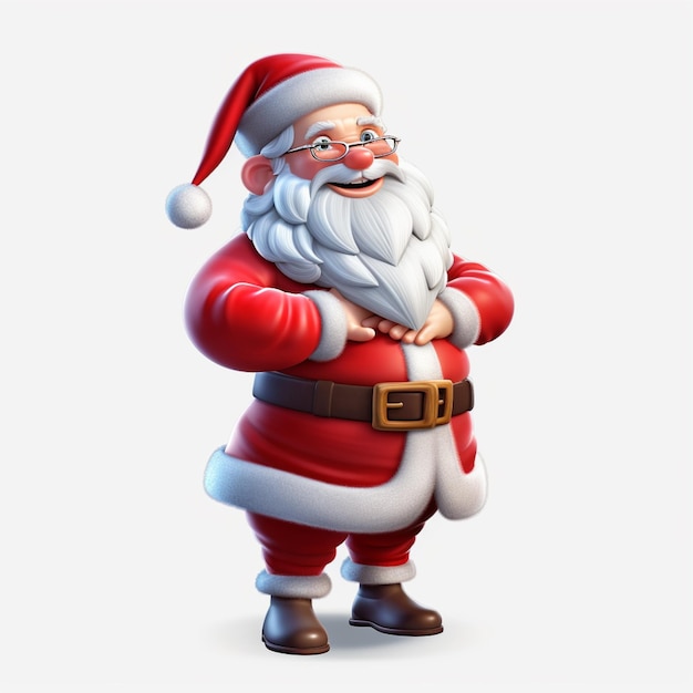 3D персонаж Санта-Клауса