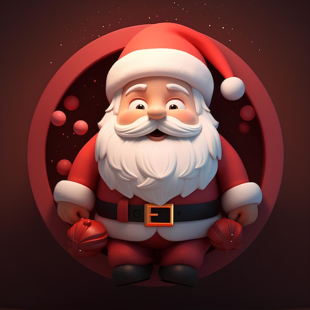 3d santa claus wallpapers free in the style of soft gradient
