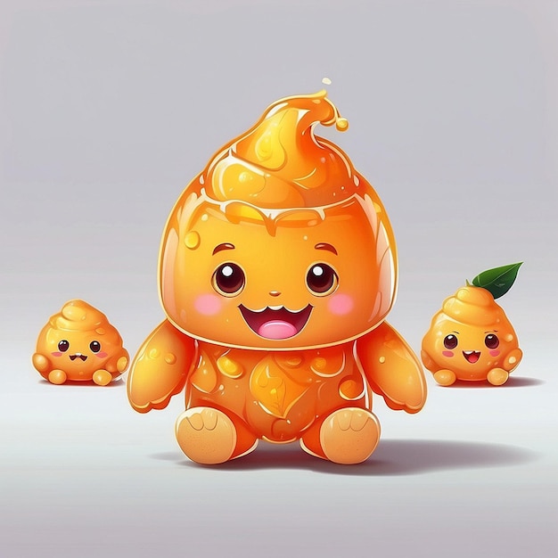 3D schattig ginger personage