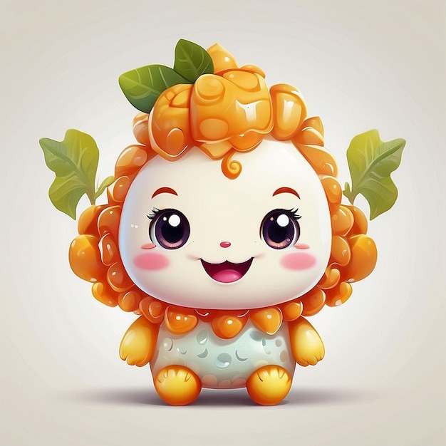 3D schattig ginger personage