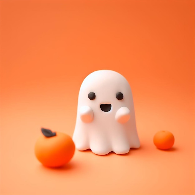 3D schattig Halloween spook