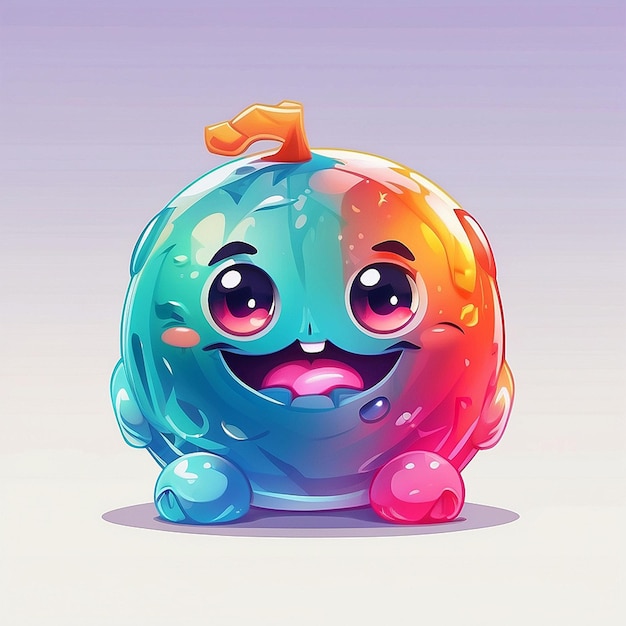 3D schattig monster personage