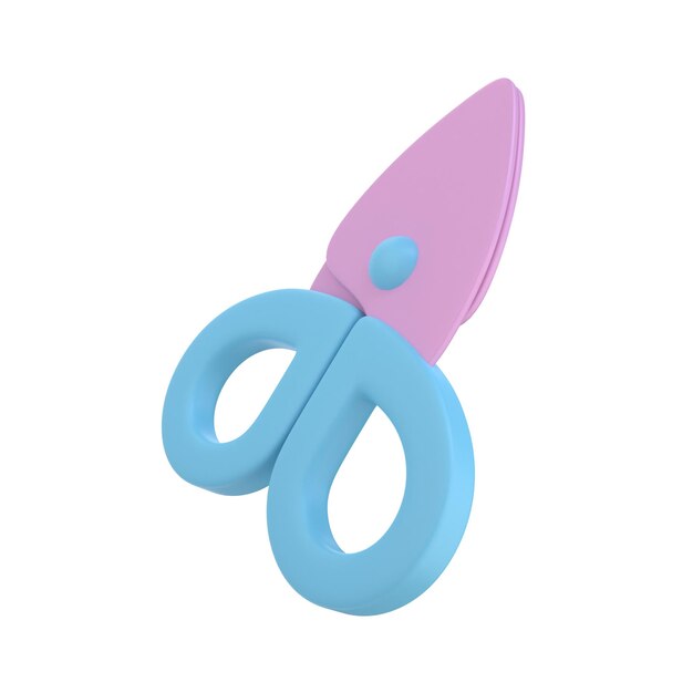 3D Scissor Illustration