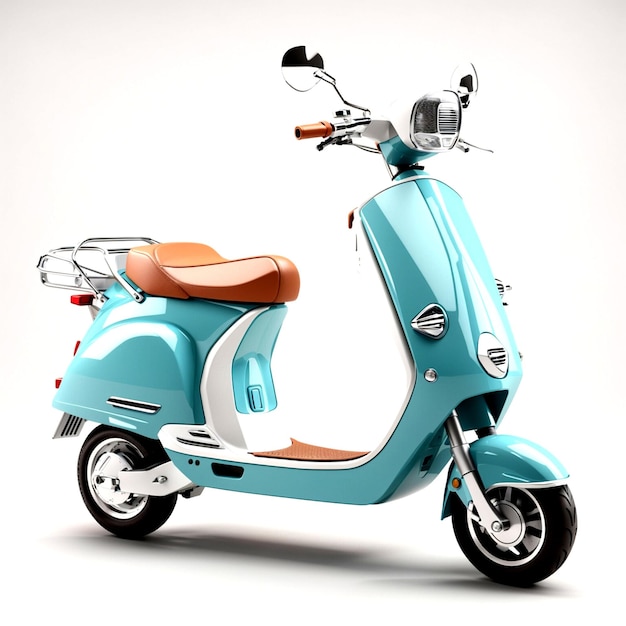 3d scooter with white background