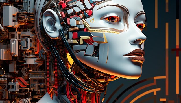 a 3d sculpture of a queen pretty and beautiful passionate girl face artificial intelligence illustr