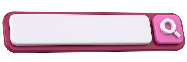 3D Search Box 3D illustration