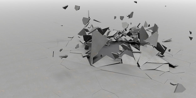 3D Shatter Abstract Wallpaper Background