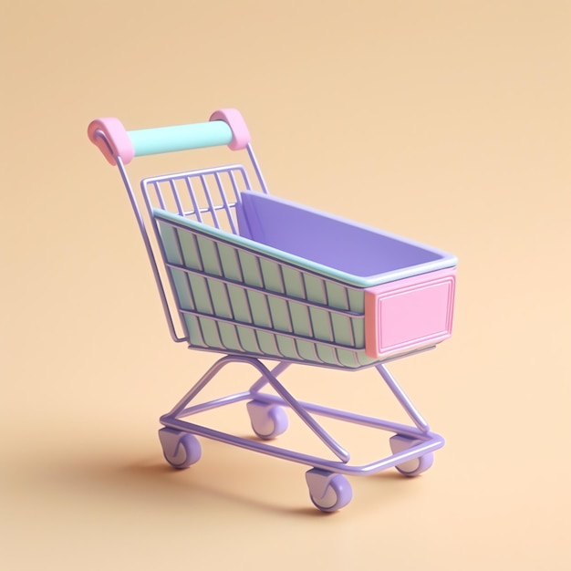 3d shopping cart