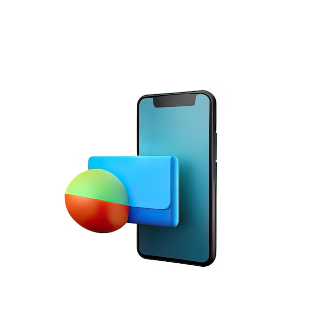 3D Smartphone Icon Illustration