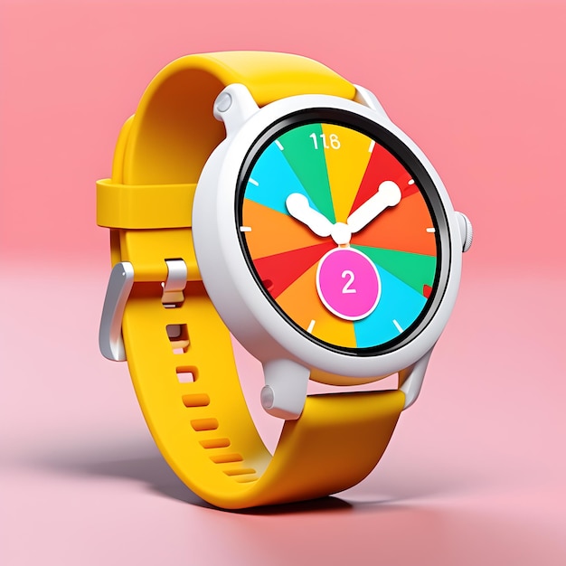 3D Smartwatch Icon Illustration
