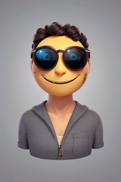 Photo 3d smiley emoji