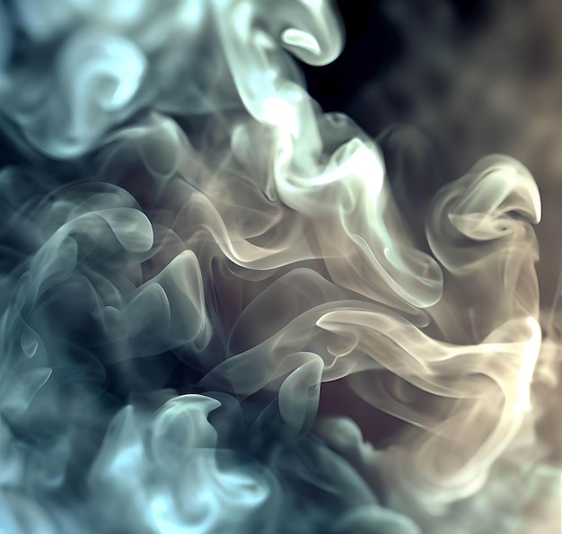 Photo 3d smoky cloud effect background