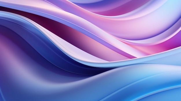 3d smooth abstract shape gentle curves