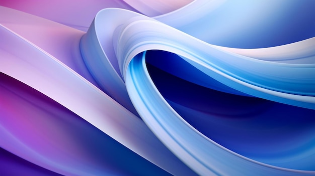 3d smooth abstract shape gentle curves