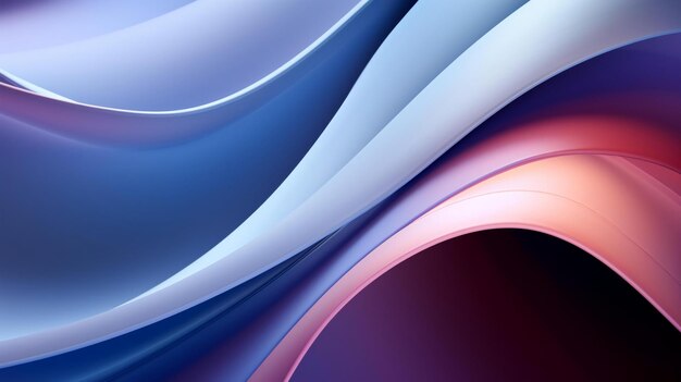 3d smooth abstract shape gentle curves