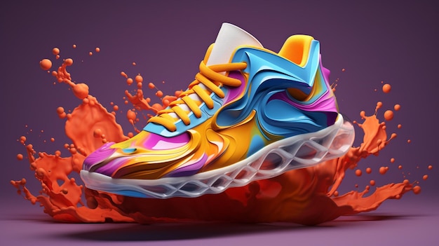 3D Sneakers By Alberto Seveso advanced color scheme