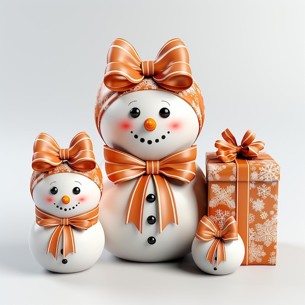 3D snowman Christmas style