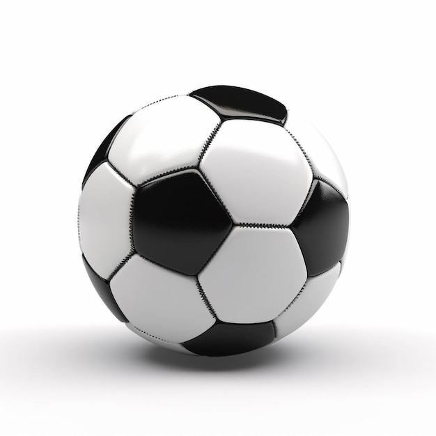 3D Soccer ball isolated on white background