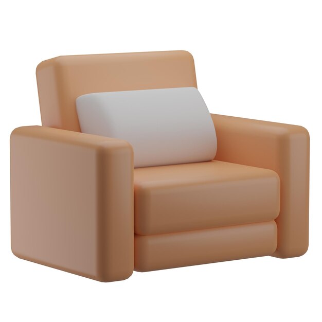 Photo 3d sofa illustration