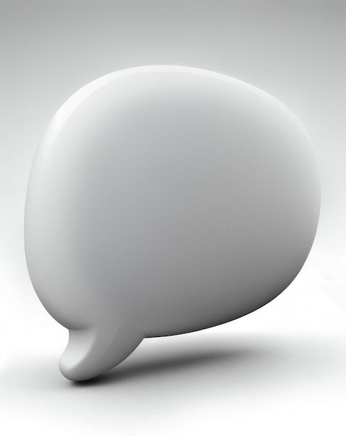 3D speech bubble icon created with generative AI