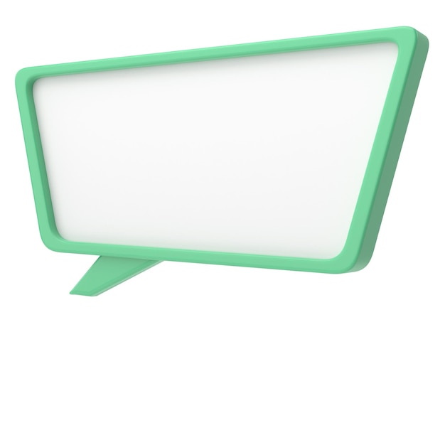 3D speech bubble Text box Text area