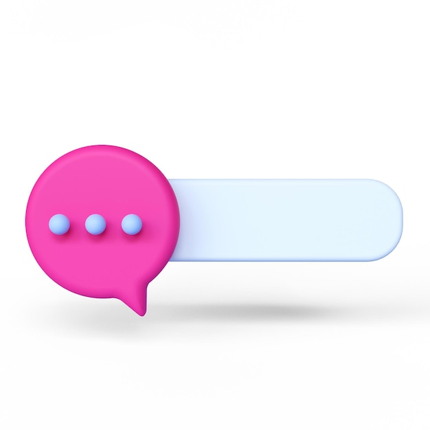 Photo 3d speech bubbles icon for chat social media chat bot concept artificial intelligence chat bot